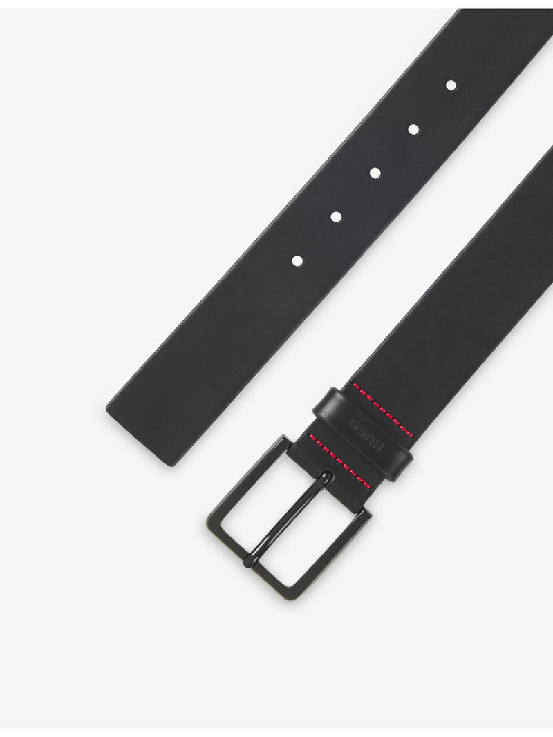 BOSS Logo-Keeper leather belt 4cm width (British brand)