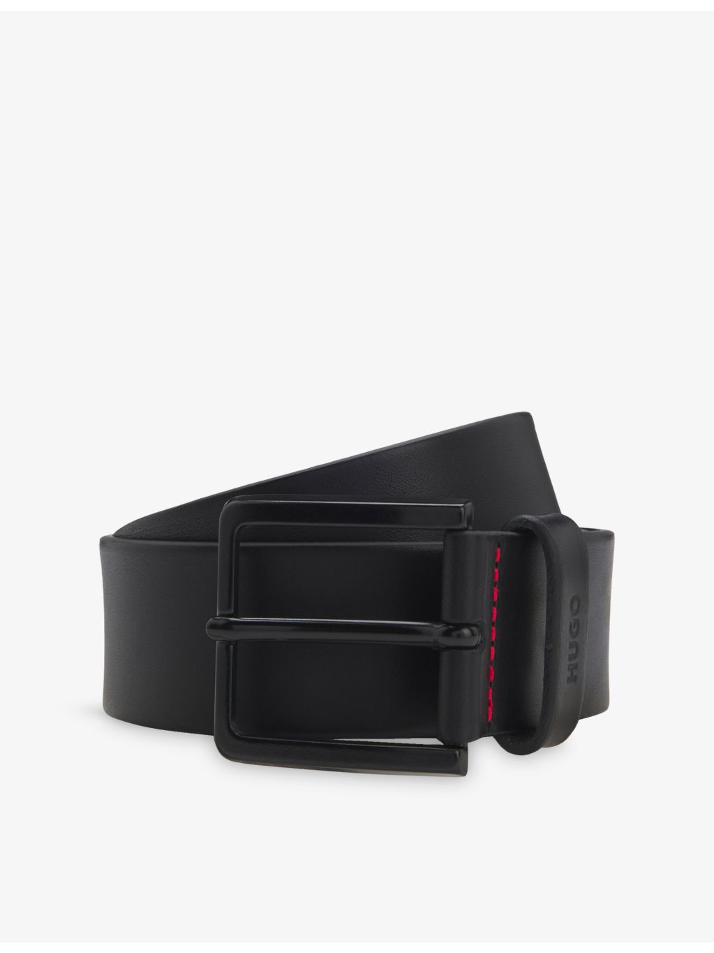 BOSS Logo-Keeper leather belt 4cm width (British brand)