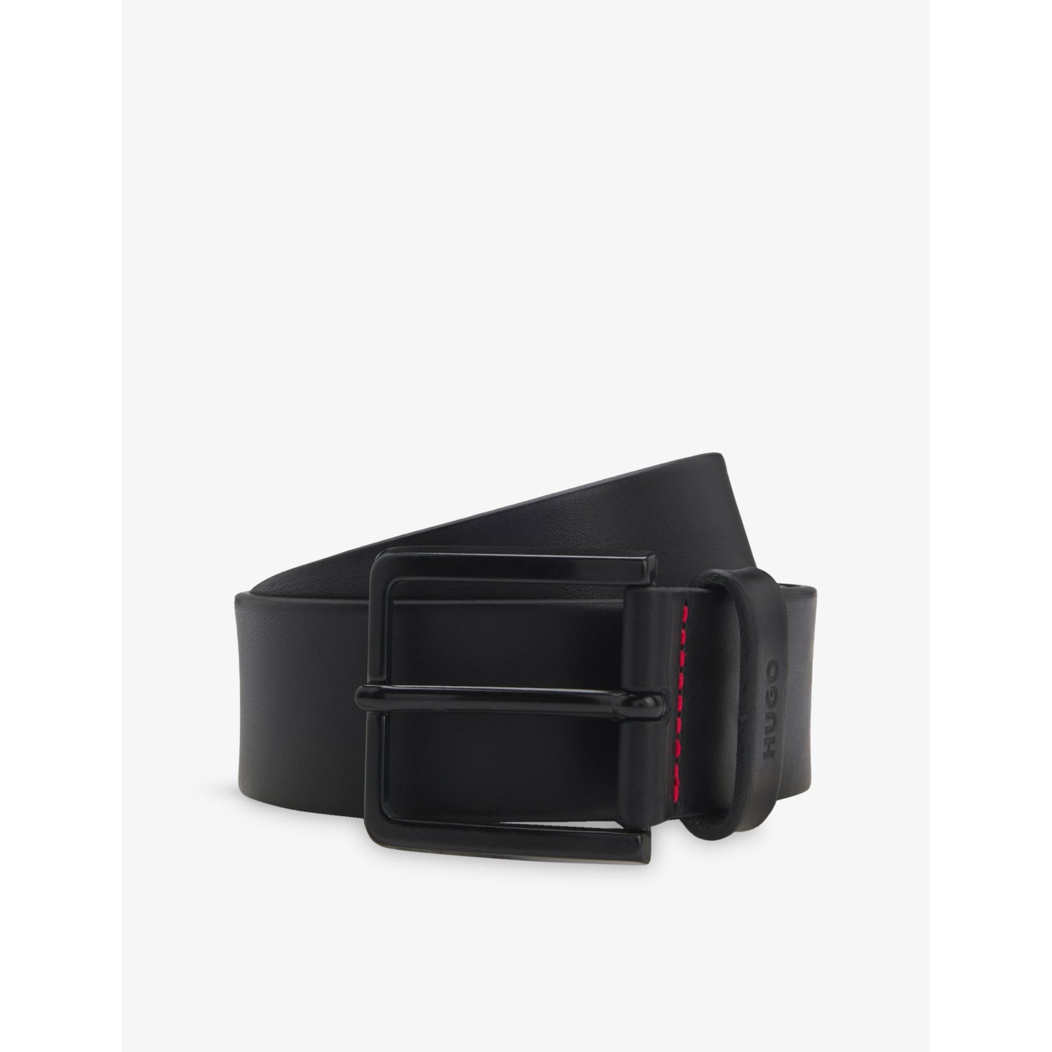 BOSS Logo-Keeper leather belt 4cm width (British brand)