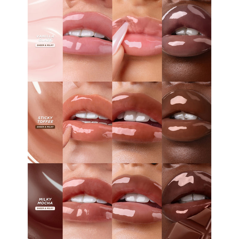 Gisou Glazed Lips lip oil trio 3 x 8ml - British product
