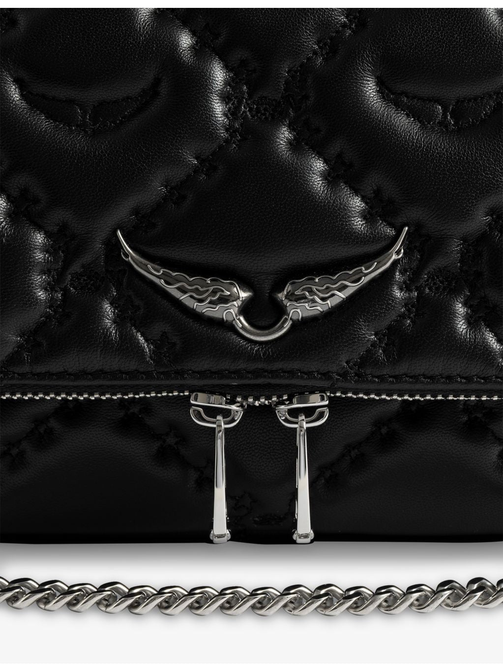 Zadig Voltaire Rocky II XL leather shoulder bag - British product