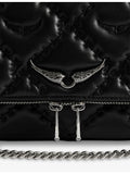 Zadig Voltaire Rocky II XL leather shoulder bag - British product