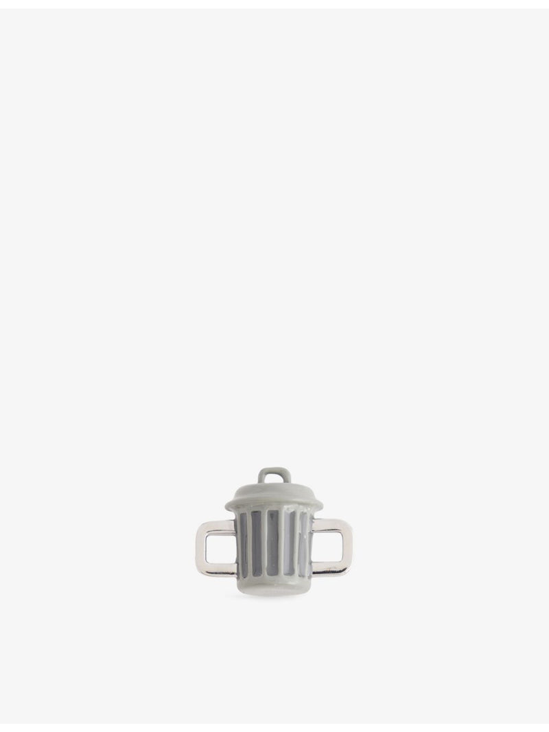 Poubelle enamelled bin charm - British product