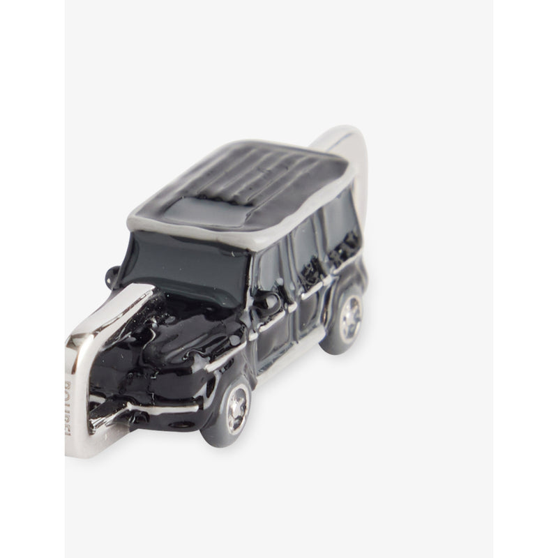 Suv rhodium-plated enamelled charm 3cm, imported from the UK