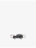 Suv rhodium-plated enamelled charm 3cm, imported from the UK