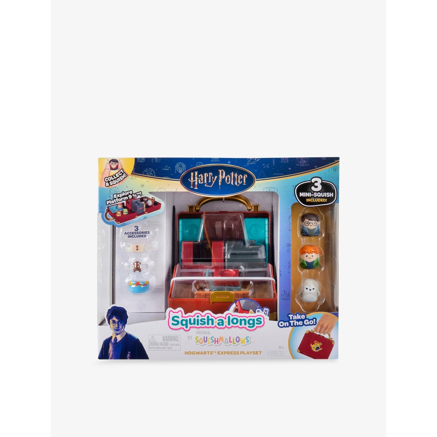 Squishmallows Squish-A-Longs Hogwarts Express playset with mini squish - British product