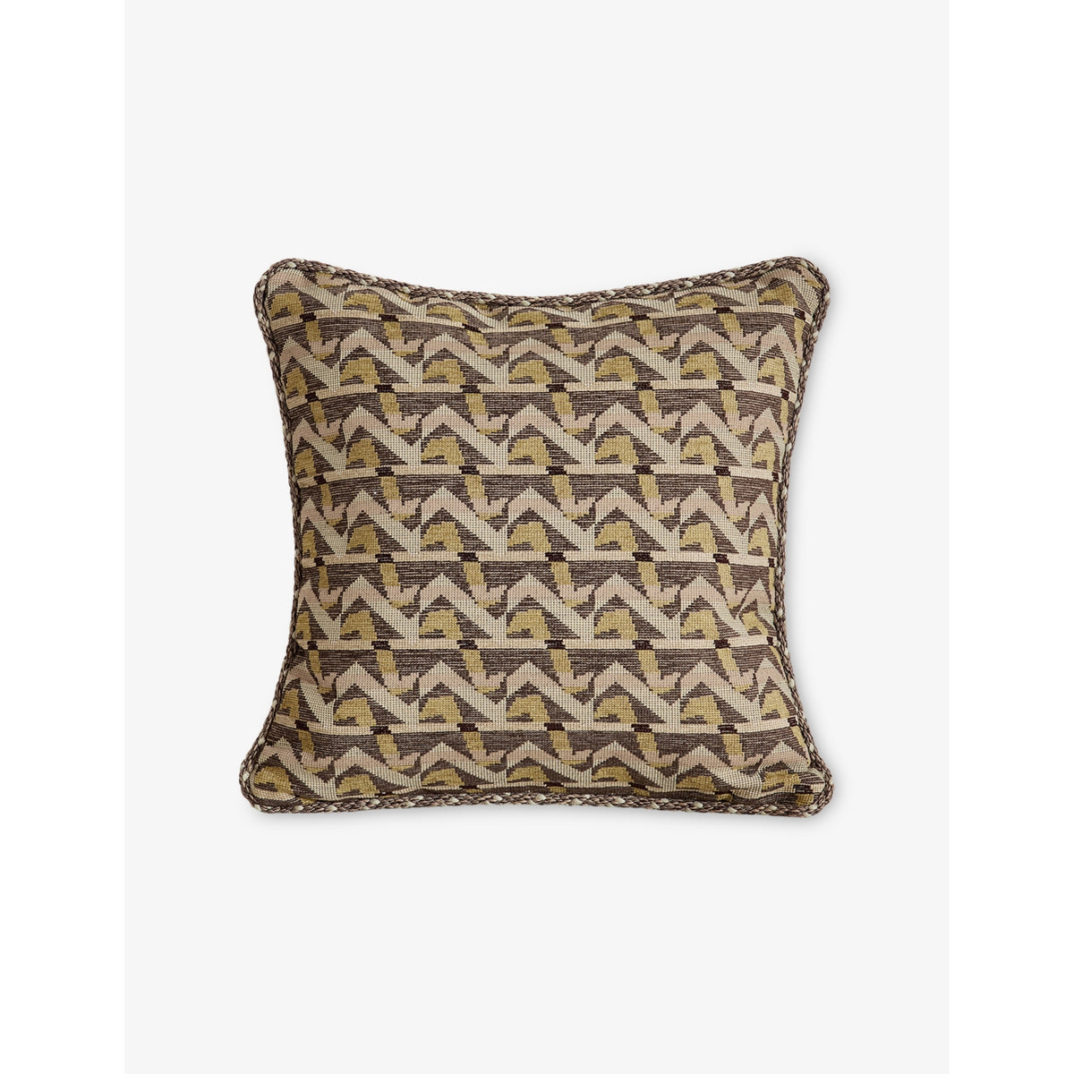 Fulton Square Woven Cushion - BORDEAUX