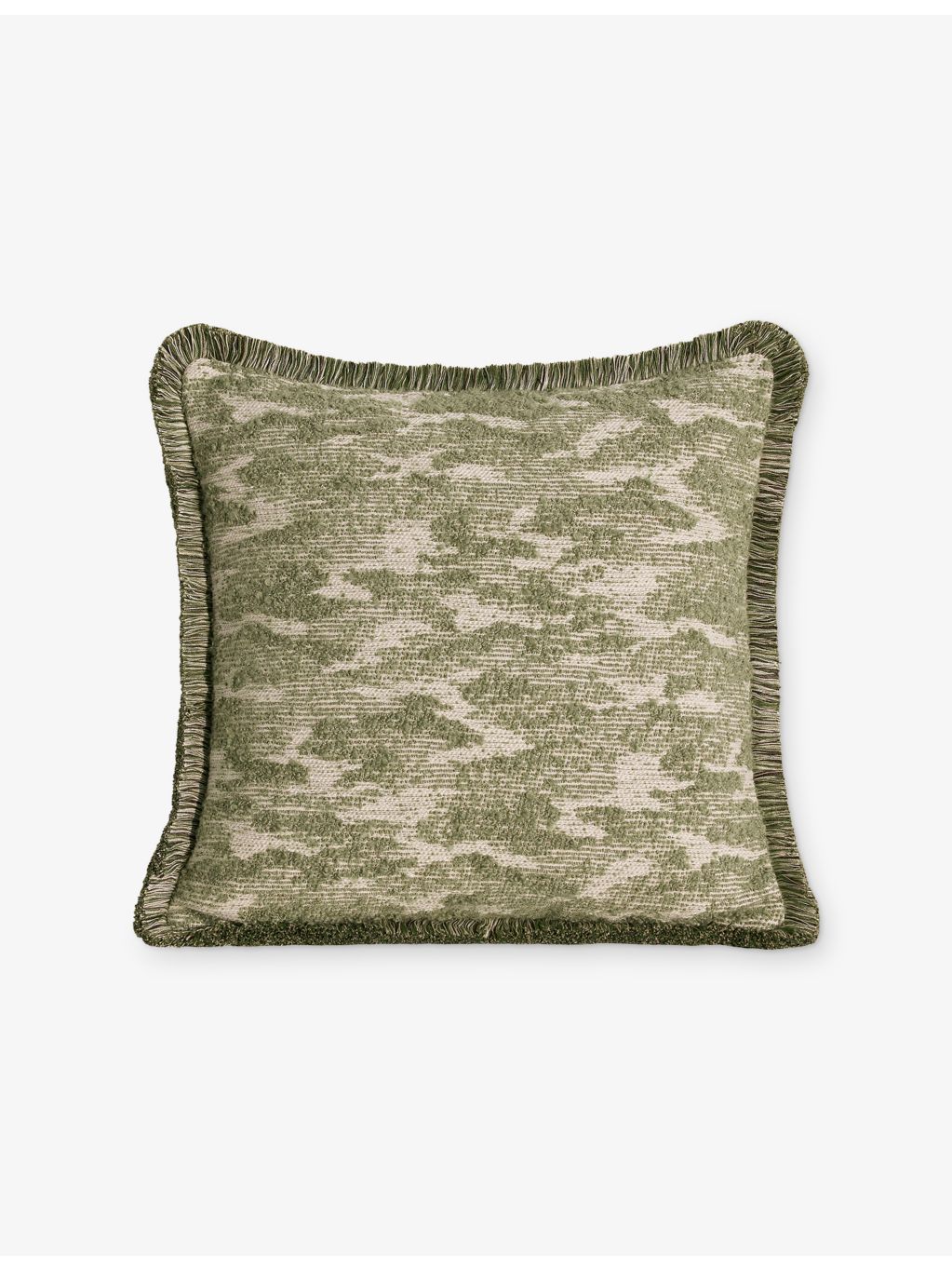 Soho Home square woven cushion with jacquard weave, imported from the UK