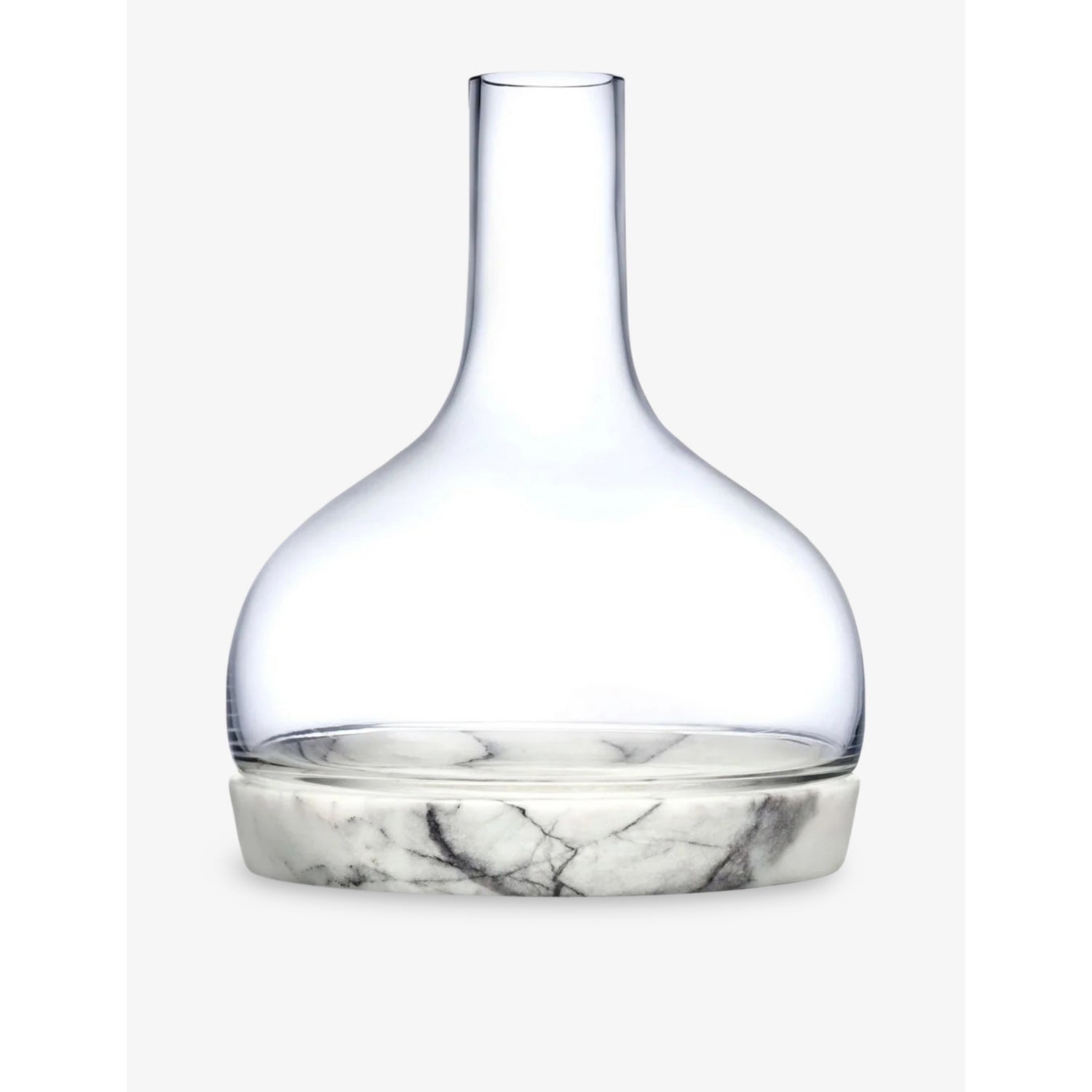 NUDE crystal glass carafe with marble base 1250ml, UK version