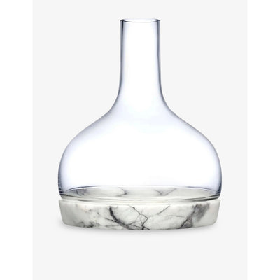 selfridges NUDE Chill Crystal Glass Carafe and Marble Base Set 1250ml- Buy online at McGrocer