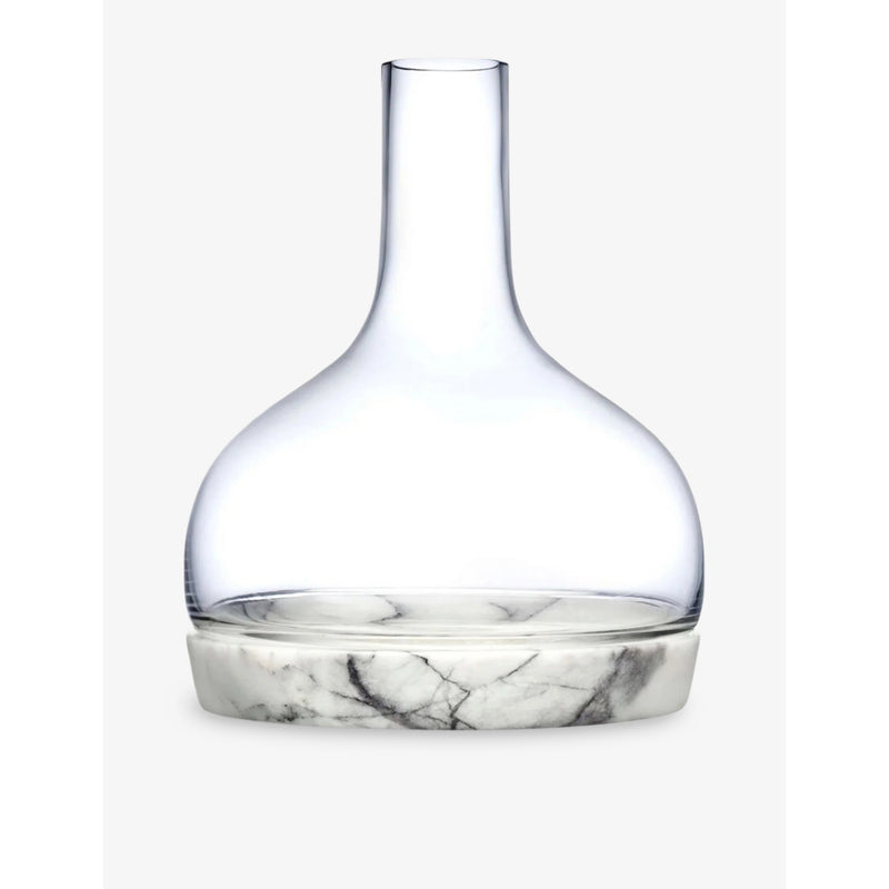 NUDE crystal glass carafe with marble base 1250ml, UK version