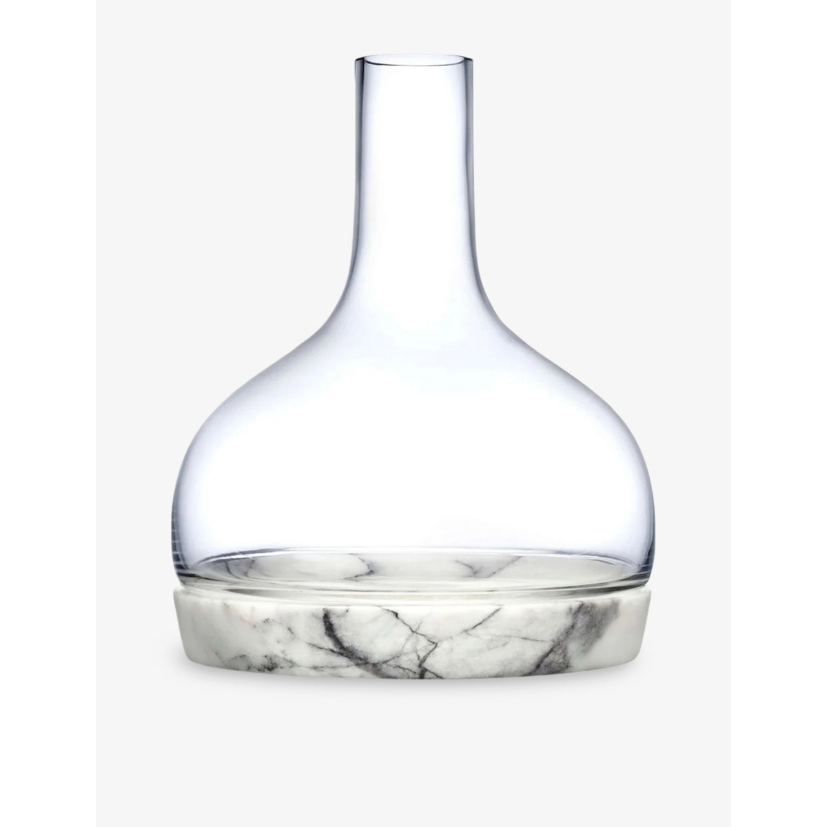 NUDE crystal glass carafe with marble base 1250ml, UK version
