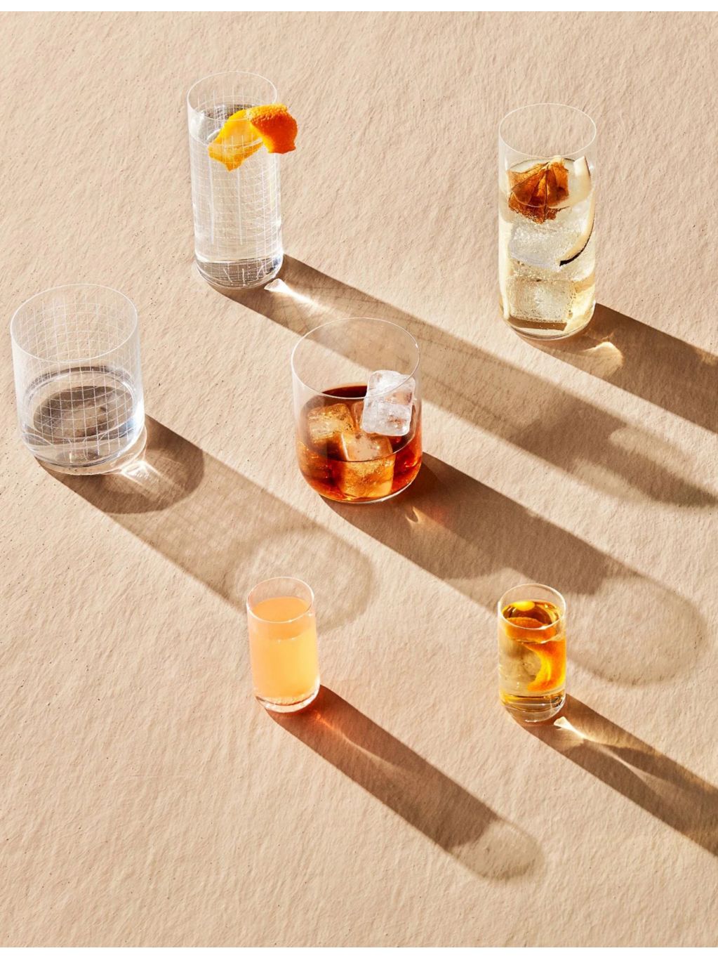 NUDE crystal whisky glasses set of four 300ml - British product