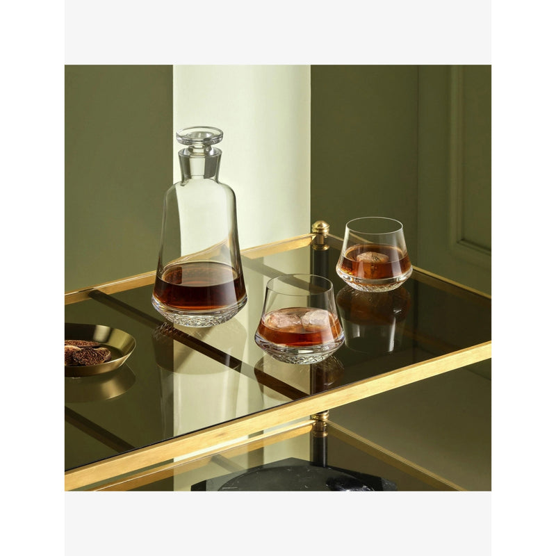 NUDE crystal glass whiskey bottle Paris collection 26cm, imported from the UK