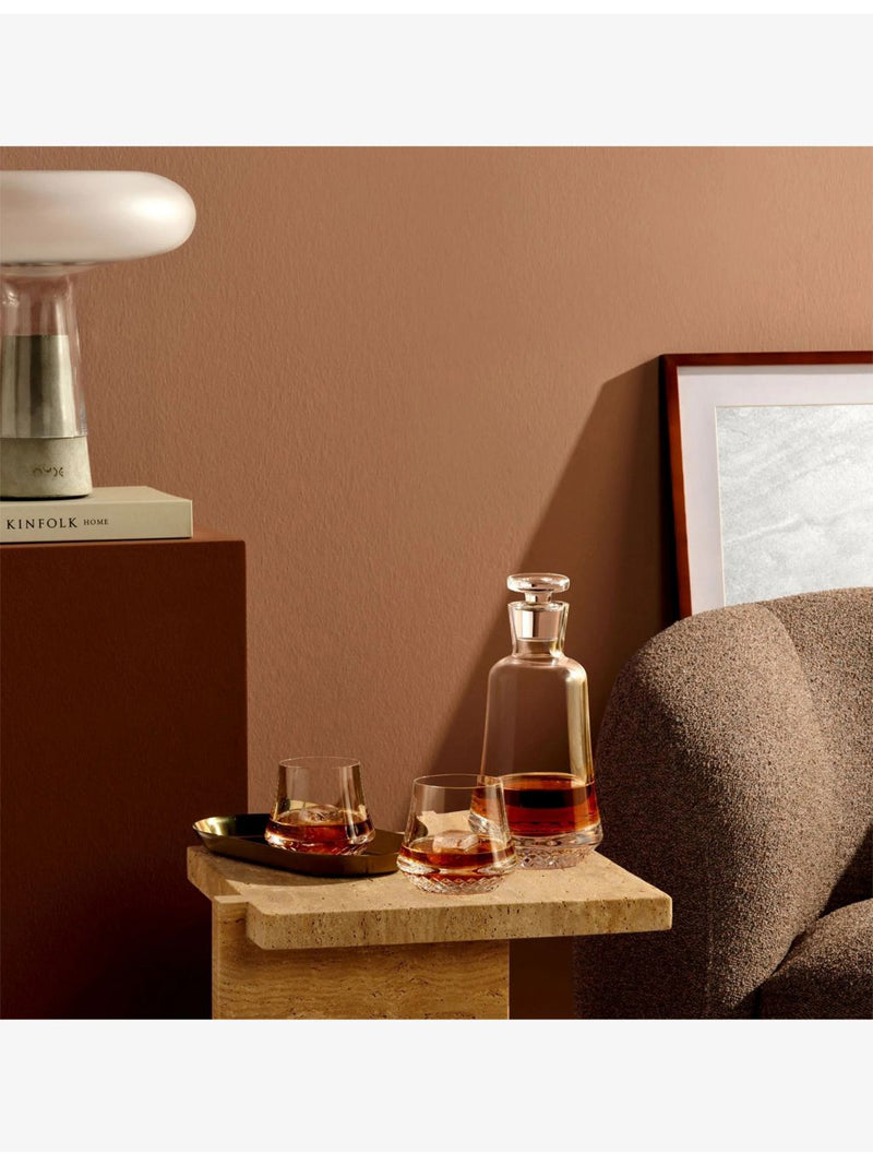 NUDE crystal glass whiskey bottle Paris collection 26cm, imported from the UK