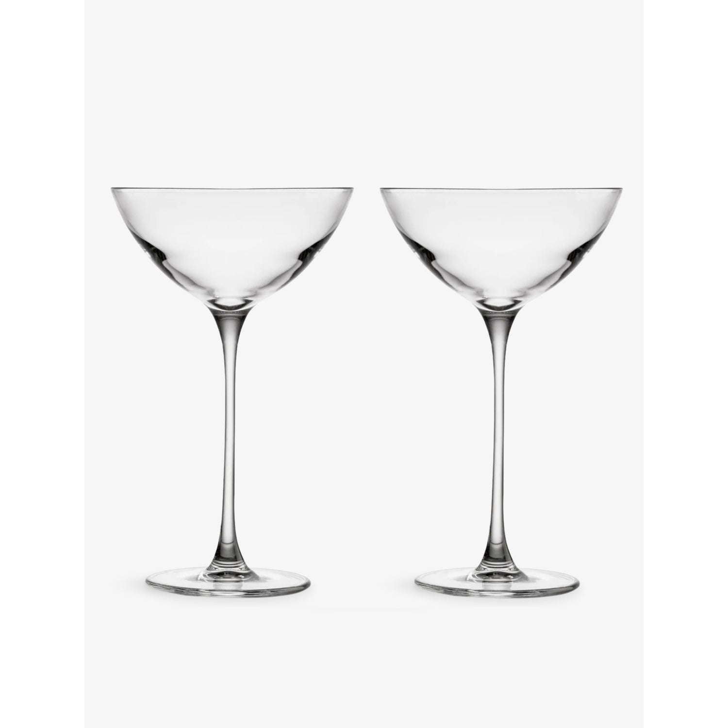 Savage Crystal Coupetini Glasses set of two, imported from the UK