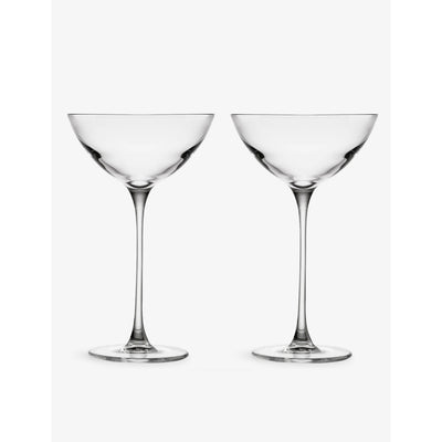 selfridges NUDE Savage Crystal Coupetini Glasses Set of Two 170ml- Buy online at McGrocer