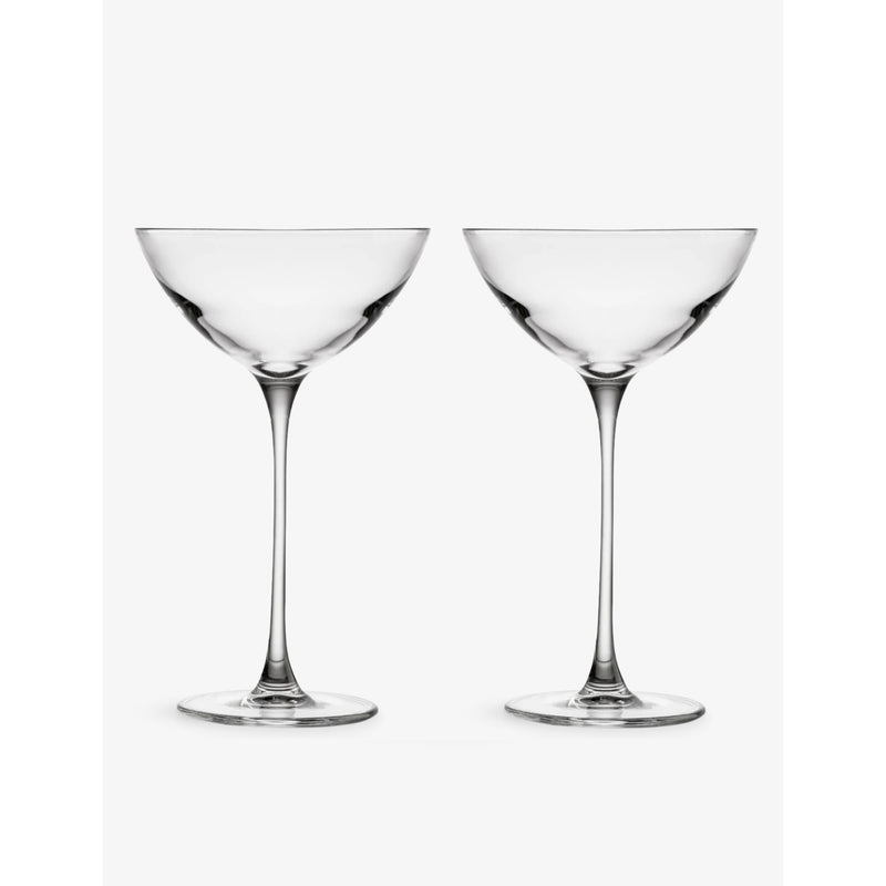Savage Crystal Coupetini Glasses set of two, imported from the UK