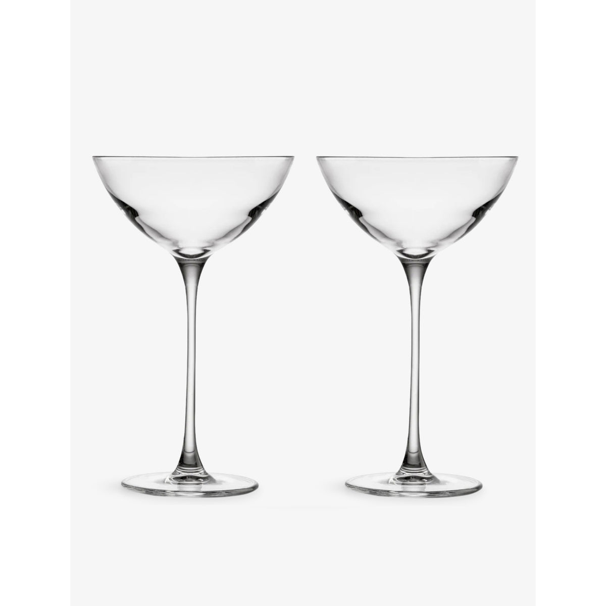 Savage Crystal Coupetini Glasses set of two, imported from the UK