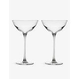 Savage Crystal Coupetini Glasses set of two, imported from the UK