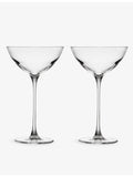 Savage Crystal Coupetini Glasses set of two, imported from the UK