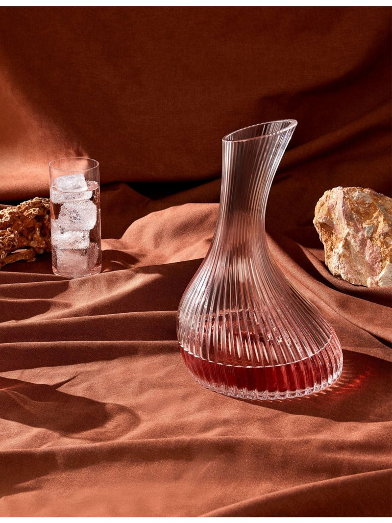 NUDE Vini crystal glass carafe handmade lead-free (British brand)