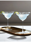 NUDE crystal margarita glasses set of two, imported from the UK