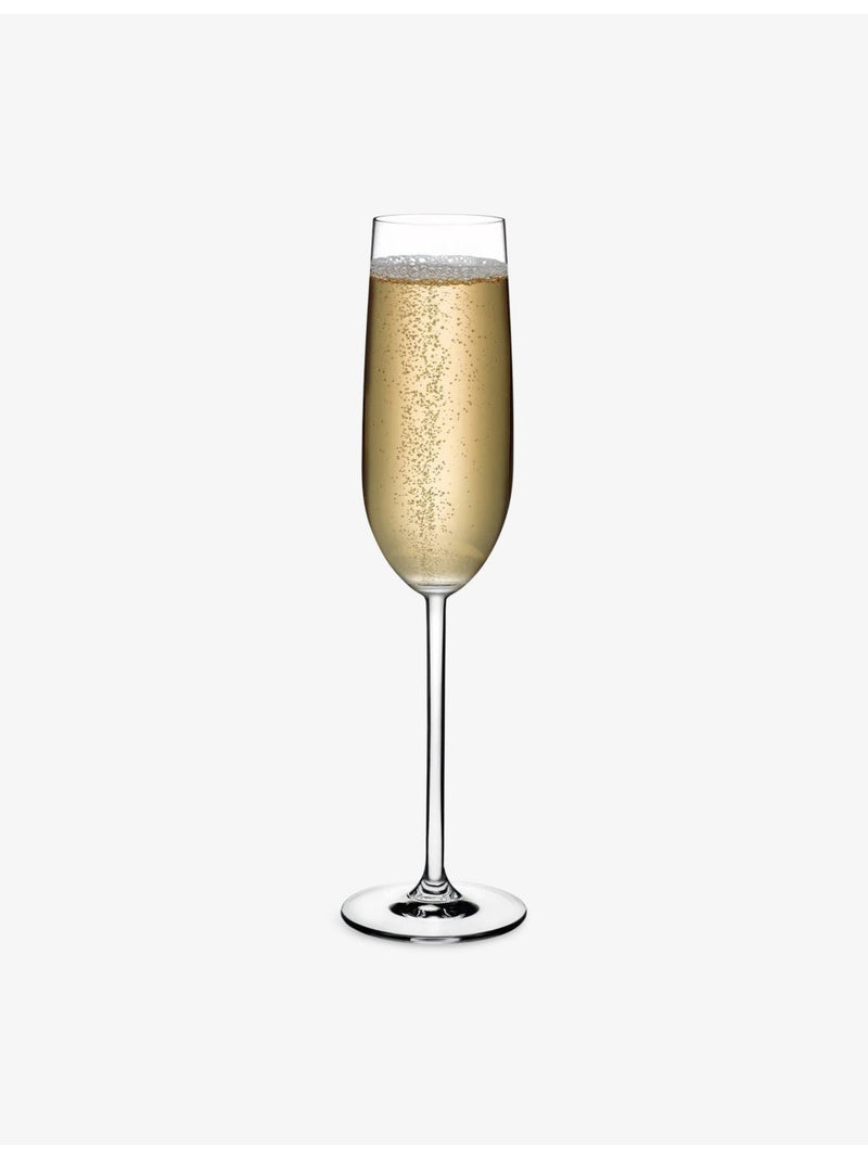 NUDE vintage champagne crystal glasses set of 2, imported from the UK