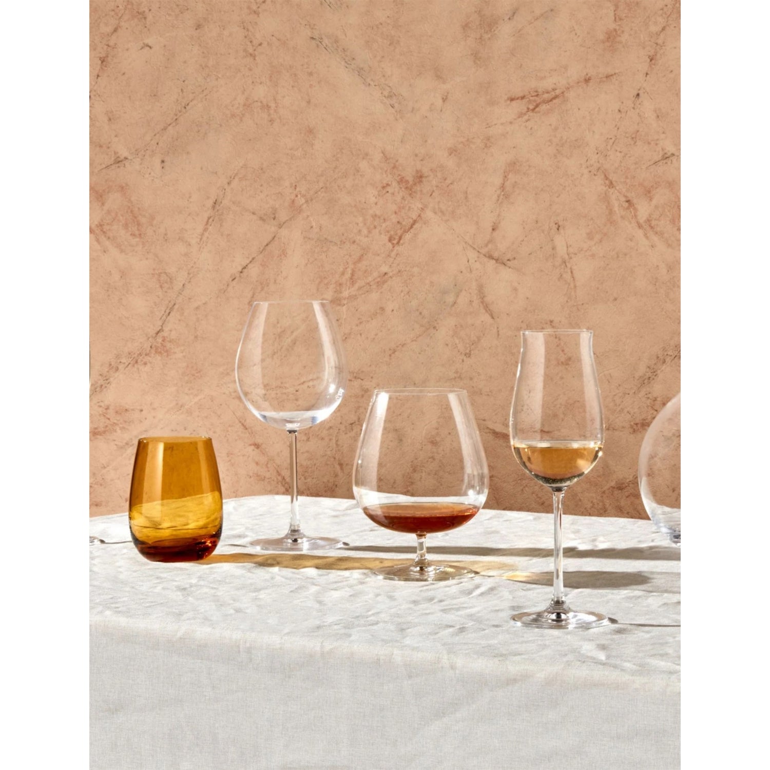 NUDE vintage champagne crystal glasses set of 2, imported from the UK