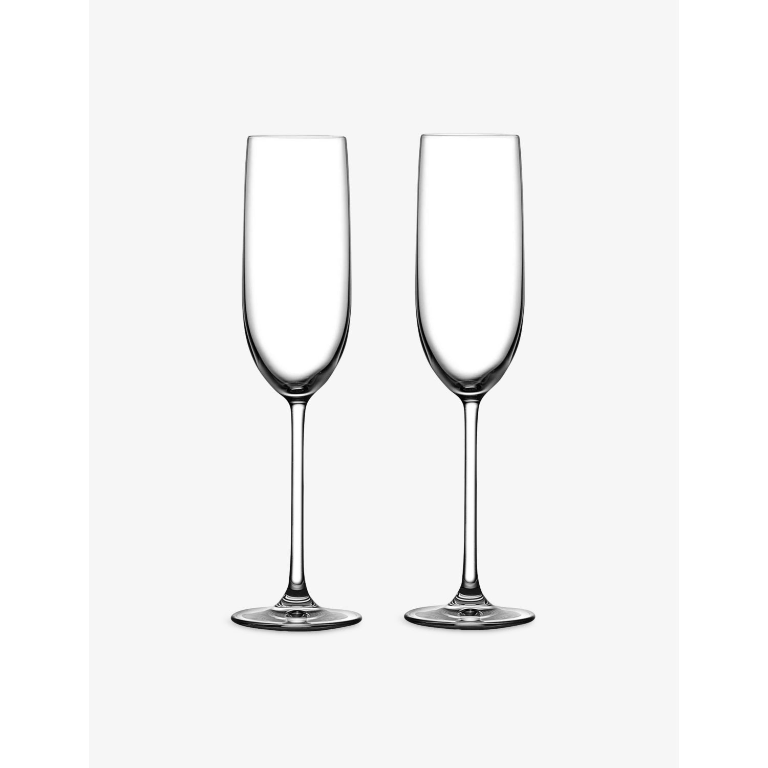 NUDE vintage champagne crystal glasses set of 2, imported from the UK