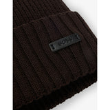 BOSS wool beanie with brand patch (British brand)