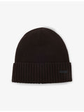BOSS wool beanie with brand patch (British brand)