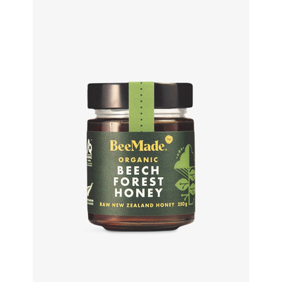 selfridges BeeMade Organic New Zealand Beech Forest Honey 250g- Buy online at McGrocer