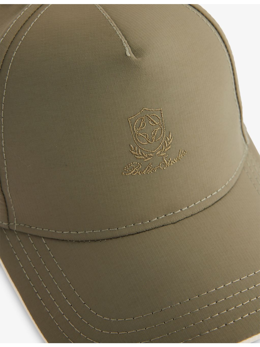 BÉLIER woven baseball cap with crest embroidery (British brand)