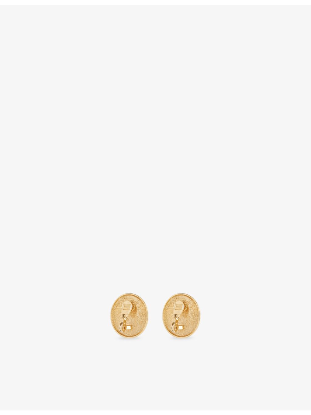 Monet gold-plated pearl clip-on earrings 3cm, imported from the UK
