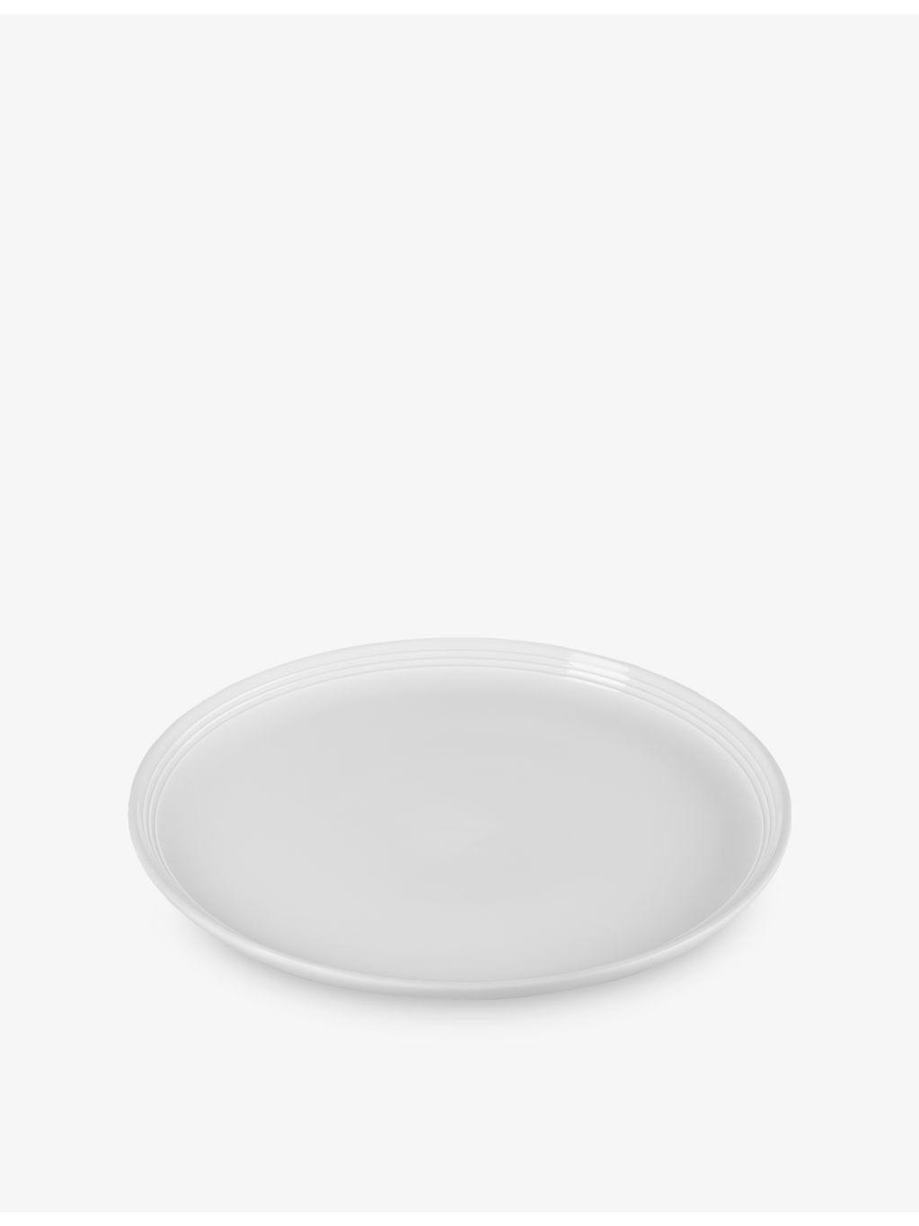 Le Creuset stoneware coupe dinner plate 27cm, imported from the UK