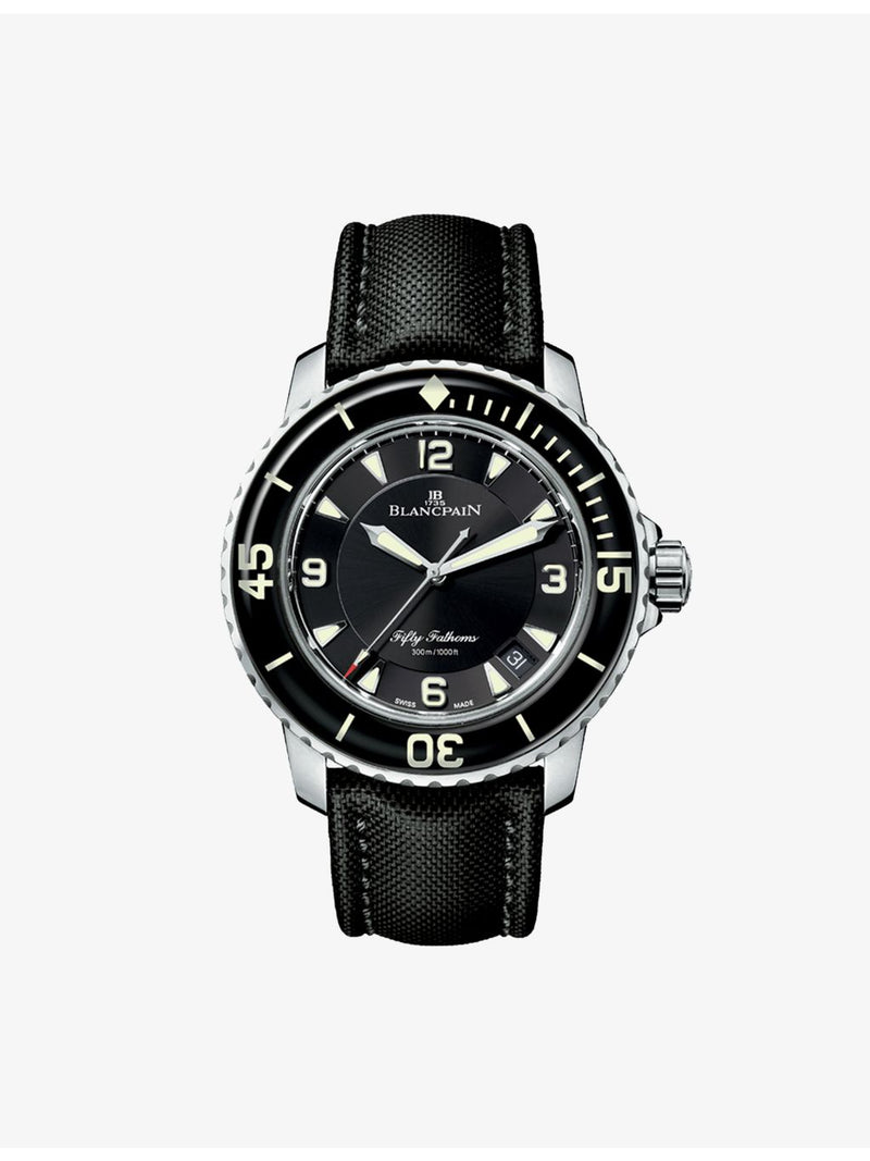 Blancpain Fifty Fathoms automatic watch 45mm blue dial - British product