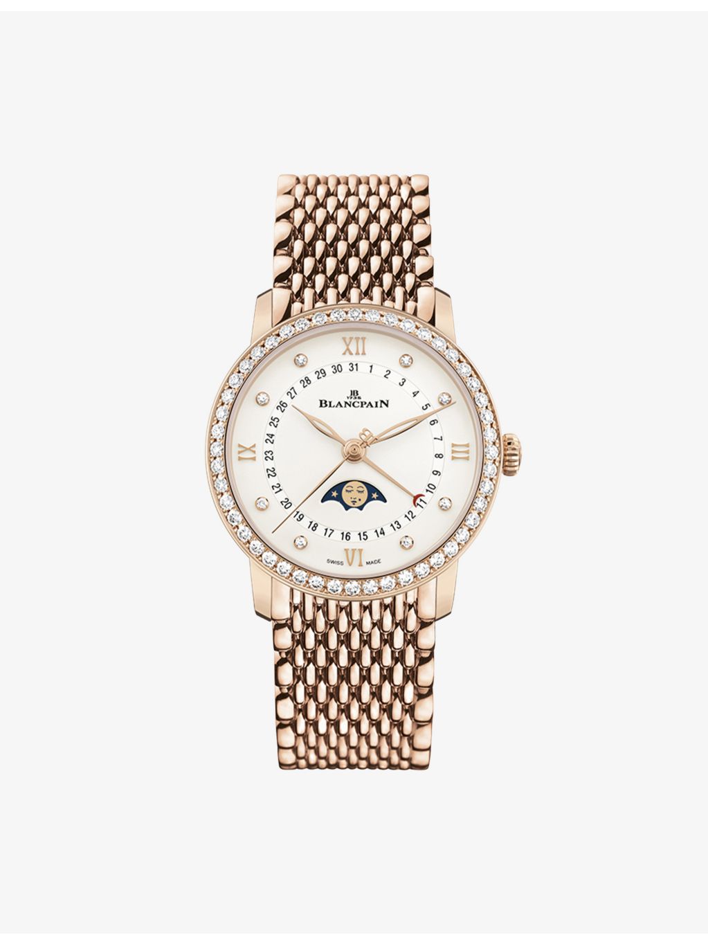 Blancpain yellow gold diamond watch 33.2mm, UK version