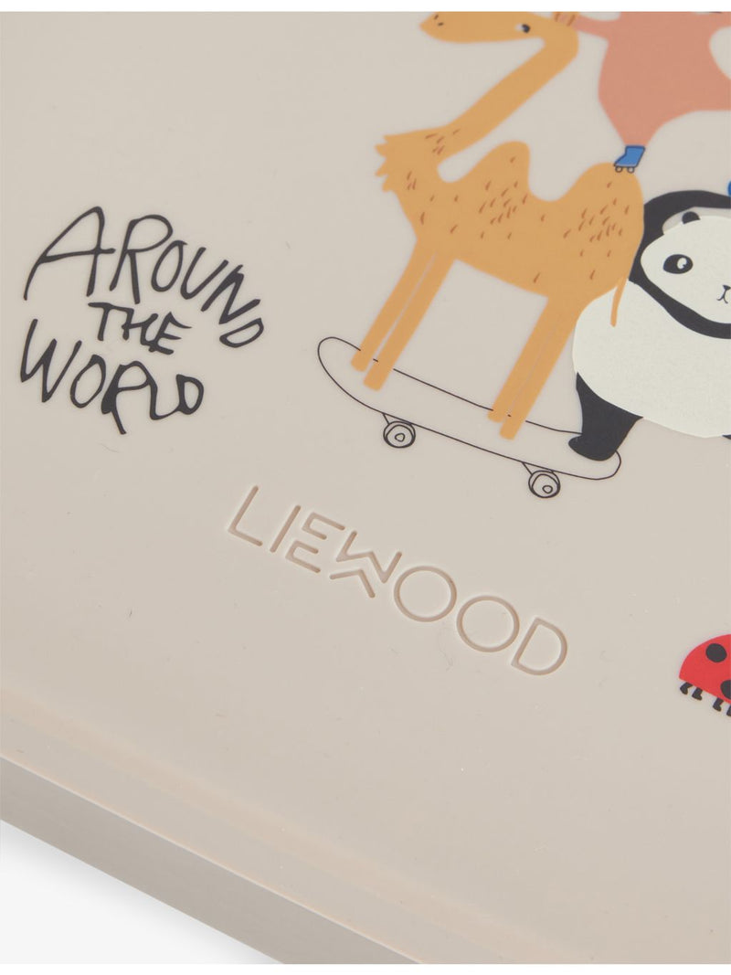 Liewood Arthur stainless steel lunch box, three compartments - British product