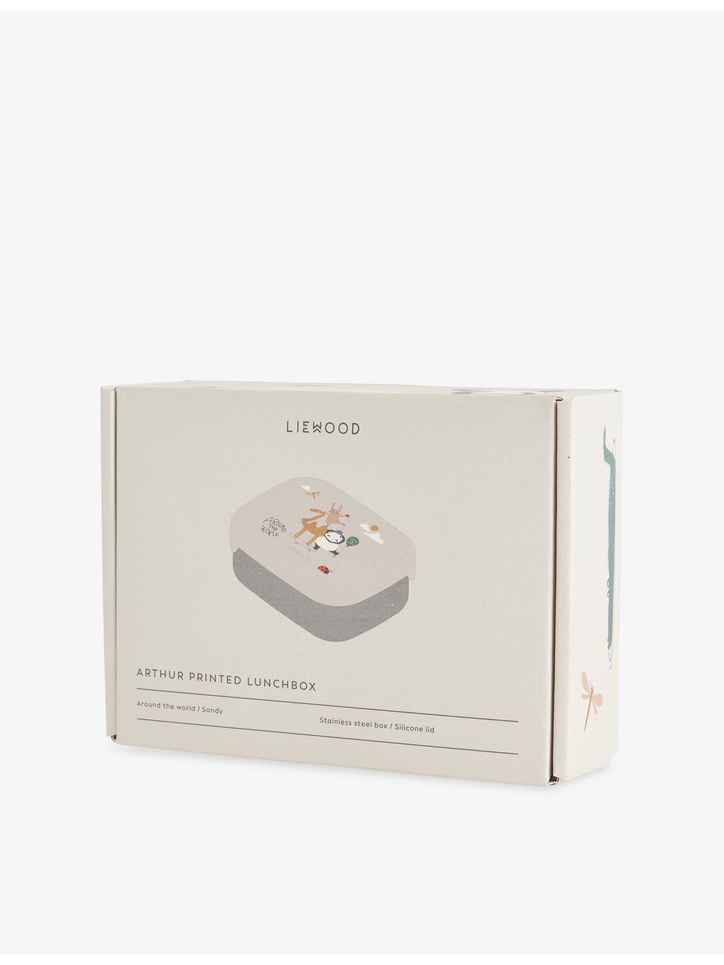 Liewood Arthur stainless steel lunch box, three compartments - British product