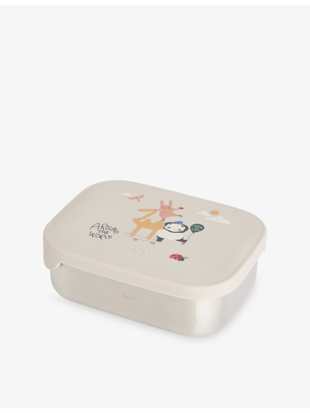Liewood Arthur stainless steel lunch box, three compartments - British product