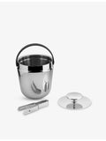Alessi stainless-steel and resin ice bucket 16cm (British brand)