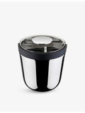 Alessi stainless-steel and resin ice bucket 16cm (British brand)
