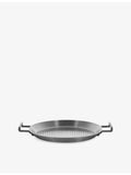 Alessi Convivio stainless steel grill pan 36cm, imported from the UK