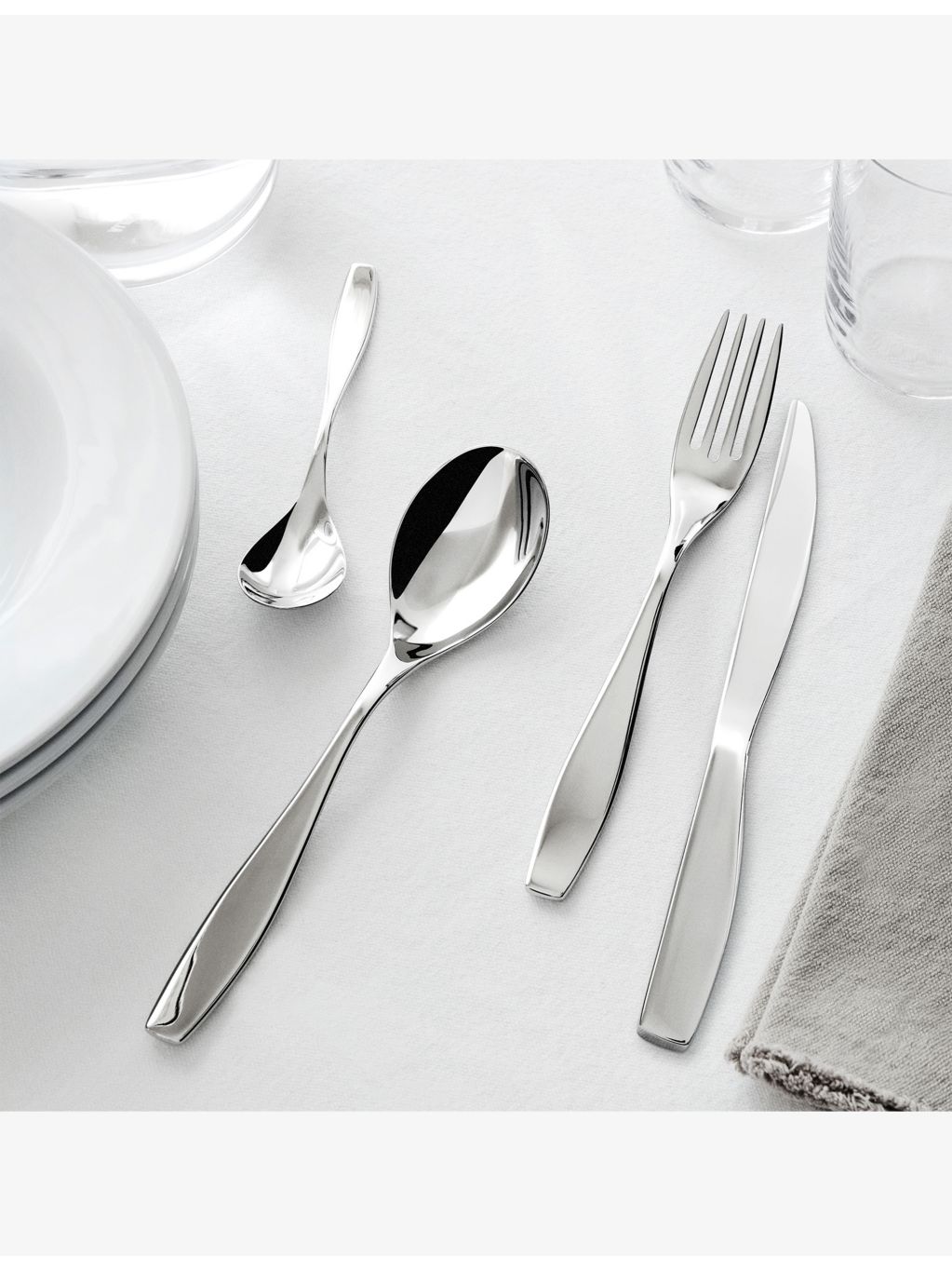 Alessi 24-piece stainless steel cutlery set, imported from the UK