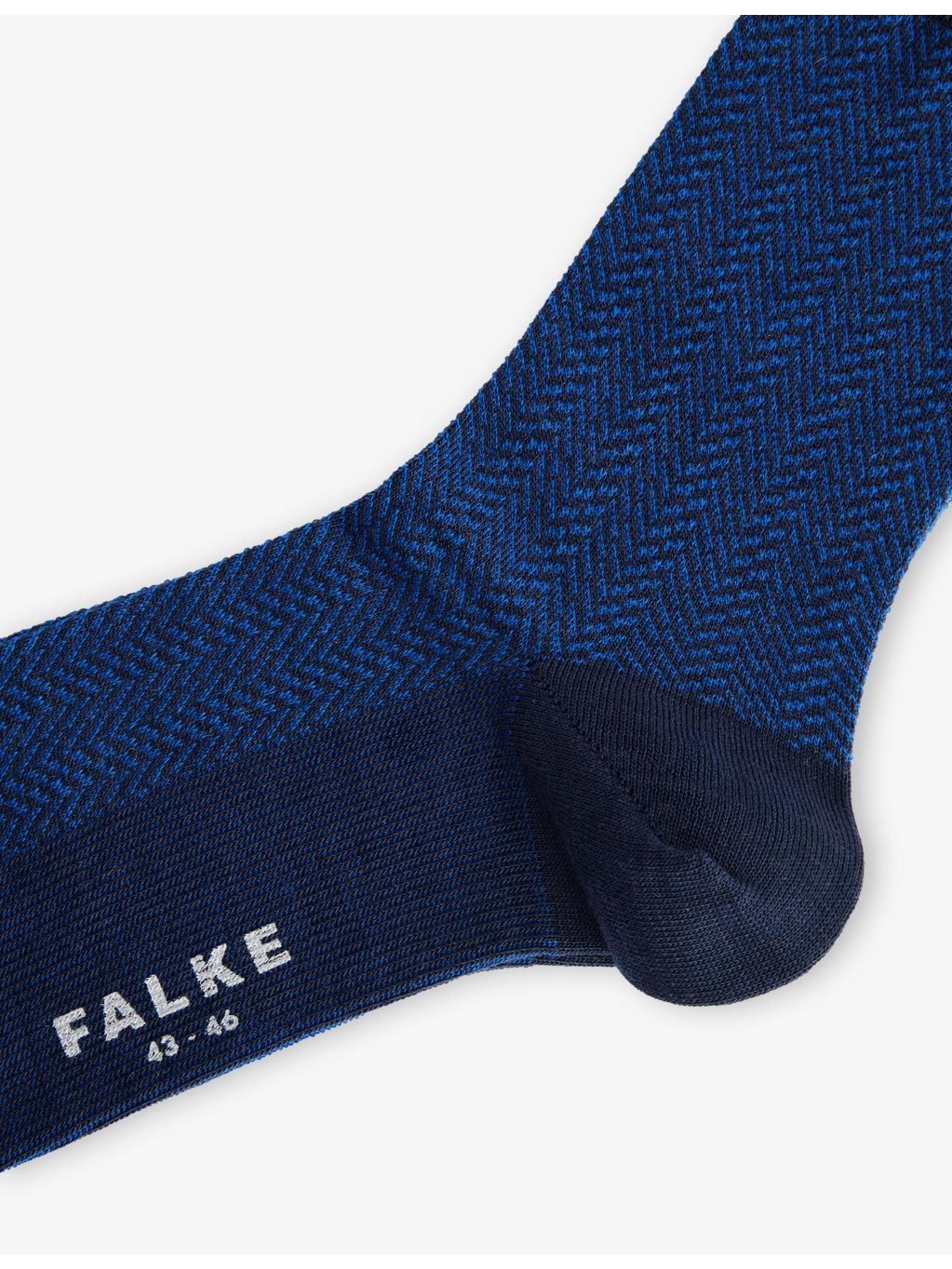 FALKE herringstripe wool and cotton-blend socks, imported from the UK