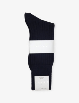 FALKE 100% cashmere crew-length socks, imported from the UK