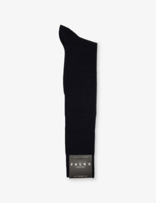 FALKE Aiport Knee-Length Stretch Wool-Blend Socks