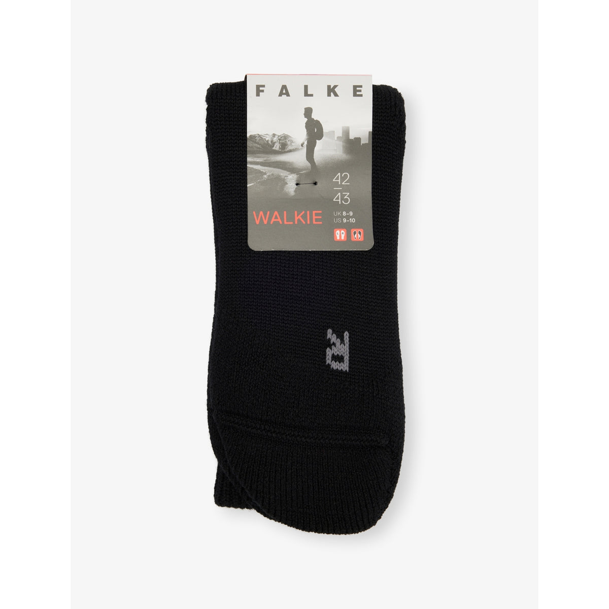 Walkie Ergo Stretch Wool-Blend Socks - BLACK - 5.5-7.5