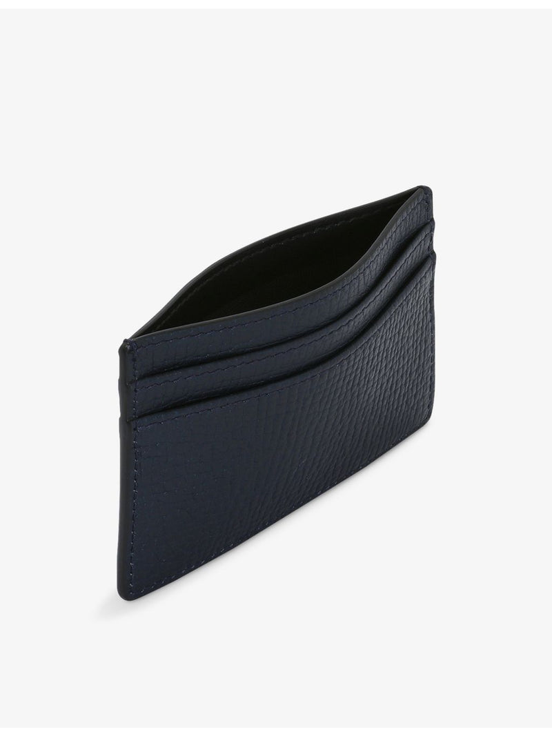 Smythson flat leather card holder with five card pockets - British product